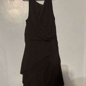 Banana Republic Black Asymmetrical Halter Sheath Dress
